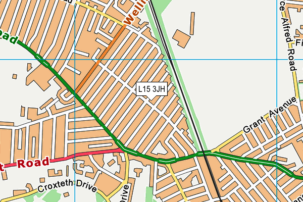 L15 3JH map - OS VectorMap District (Ordnance Survey)