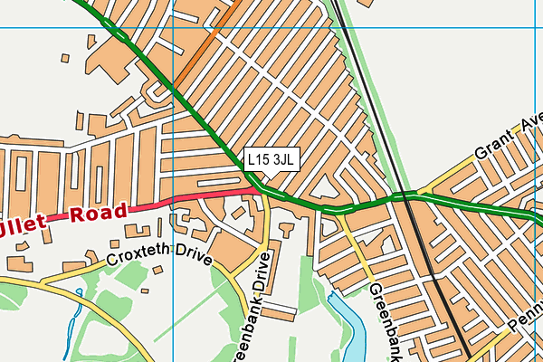 L15 3JL map - OS VectorMap District (Ordnance Survey)