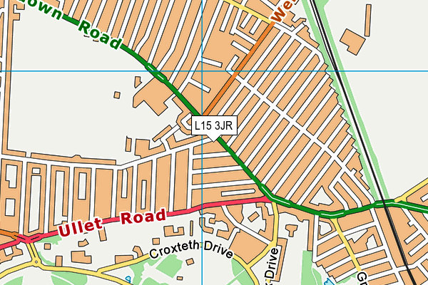 L15 3JR map - OS VectorMap District (Ordnance Survey)