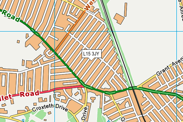 L15 3JY map - OS VectorMap District (Ordnance Survey)
