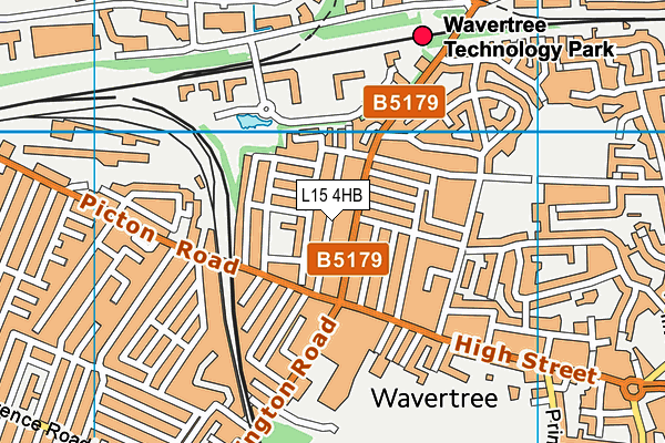 L15 4HB map - OS VectorMap District (Ordnance Survey)