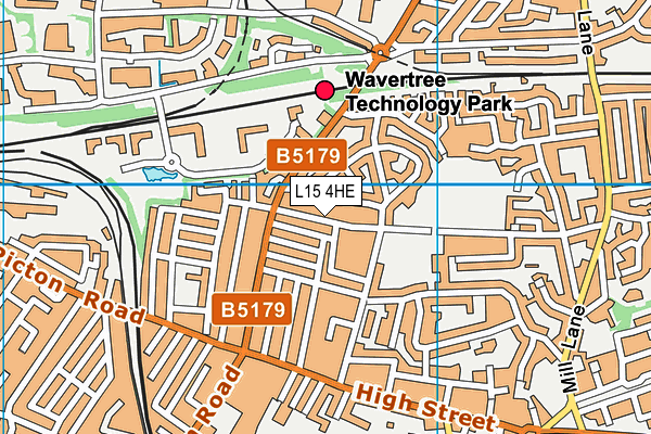 L15 4HE map - OS VectorMap District (Ordnance Survey)