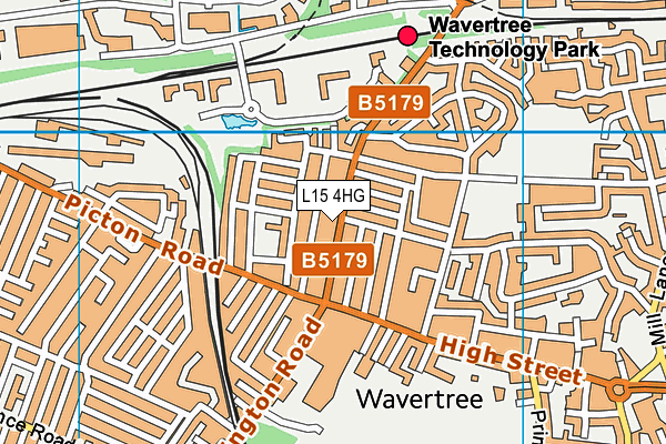 L15 4HG map - OS VectorMap District (Ordnance Survey)