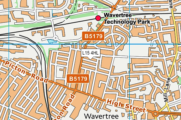 L15 4HL map - OS VectorMap District (Ordnance Survey)