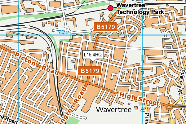 L15 4HQ map - OS VectorMap District (Ordnance Survey)