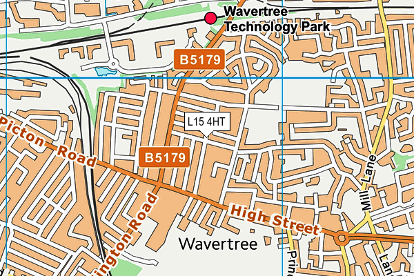 L15 4HT map - OS VectorMap District (Ordnance Survey)