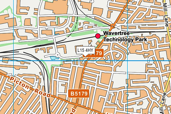 L15 4HY map - OS VectorMap District (Ordnance Survey)
