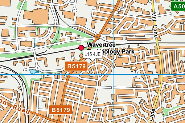L15 4JE map - OS VectorMap District (Ordnance Survey)