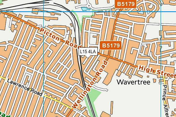 L15 4LA map - OS VectorMap District (Ordnance Survey)