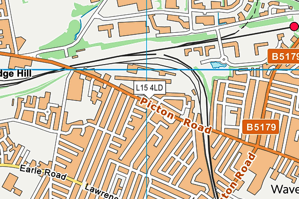 L15 4LD map - OS VectorMap District (Ordnance Survey)