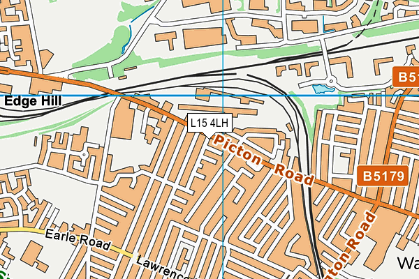 L15 4LH map - OS VectorMap District (Ordnance Survey)