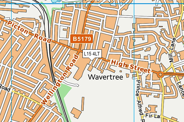 L15 4LT map - OS VectorMap District (Ordnance Survey)
