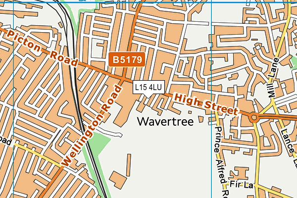 L15 4LU map - OS VectorMap District (Ordnance Survey)