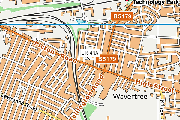 L15 4NA map - OS VectorMap District (Ordnance Survey)