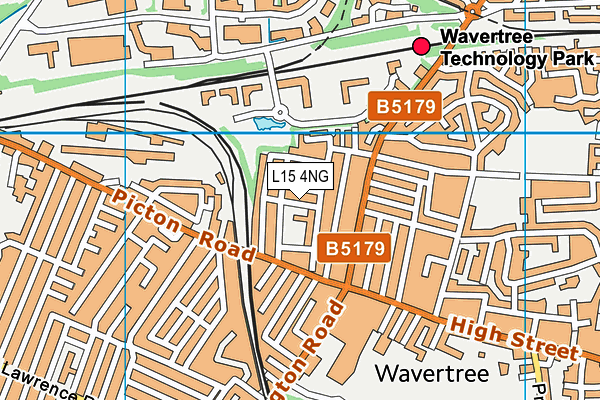L15 4NG map - OS VectorMap District (Ordnance Survey)