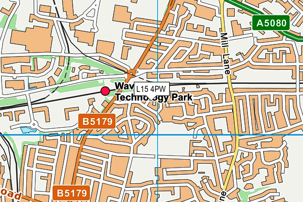 L15 4PW map - OS VectorMap District (Ordnance Survey)