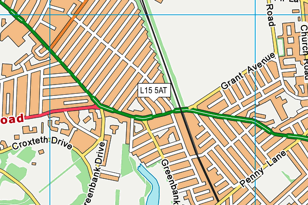 L15 5AT map - OS VectorMap District (Ordnance Survey)