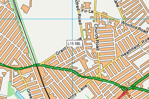 L15 5BL map - OS VectorMap District (Ordnance Survey)