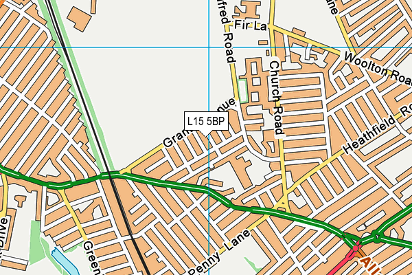 L15 5BP map - OS VectorMap District (Ordnance Survey)