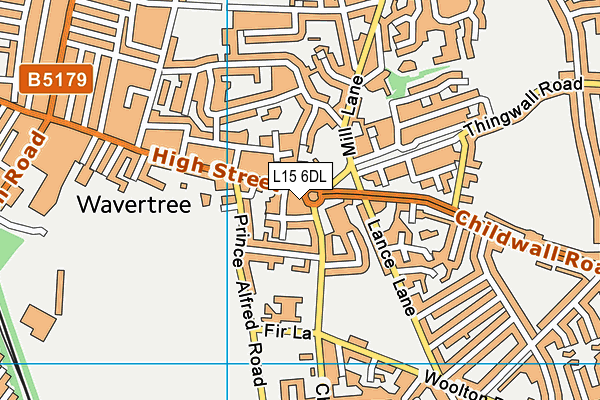 L15 6DL map - OS VectorMap District (Ordnance Survey)