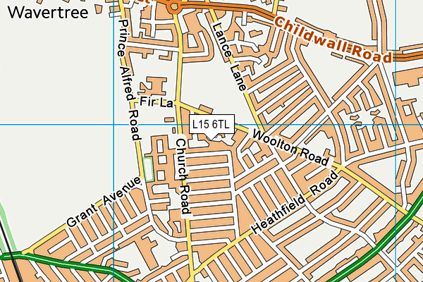 L15 6TL map - OS VectorMap District (Ordnance Survey)