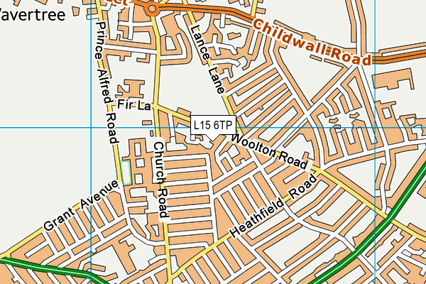 L15 6TP map - OS VectorMap District (Ordnance Survey)