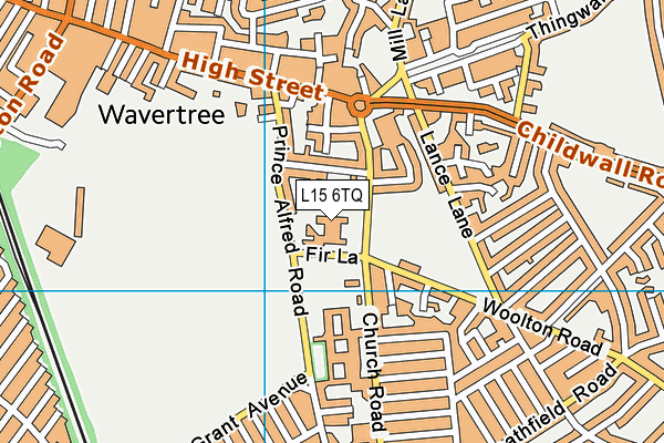 L15 6TQ map - OS VectorMap District (Ordnance Survey)