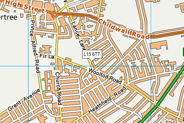 L15 6TT map - OS VectorMap District (Ordnance Survey)