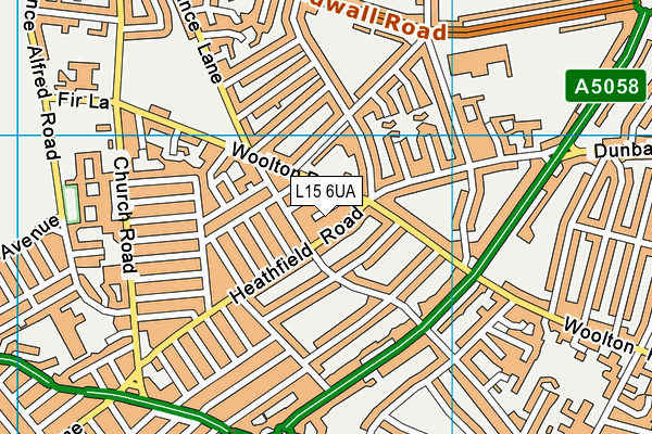 L15 6UA map - OS VectorMap District (Ordnance Survey)