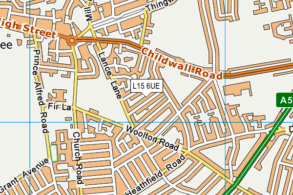 L15 6UE map - OS VectorMap District (Ordnance Survey)