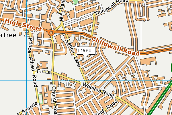 L15 6UL map - OS VectorMap District (Ordnance Survey)