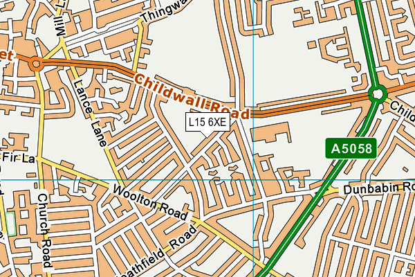 L15 6XE map - OS VectorMap District (Ordnance Survey)