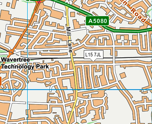 L15 7JL map - OS VectorMap District (Ordnance Survey)