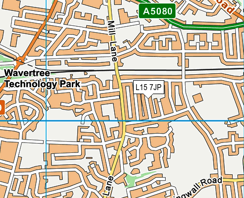 L15 7JP map - OS VectorMap District (Ordnance Survey)