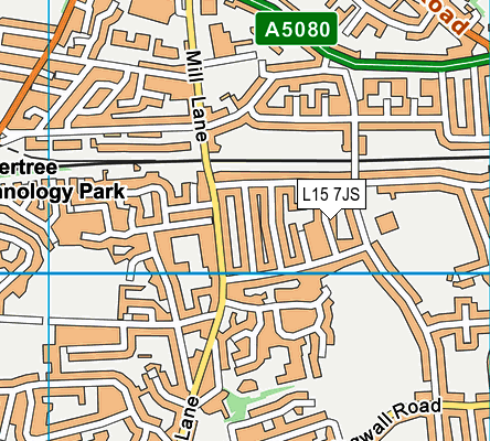 L15 7JS map - OS VectorMap District (Ordnance Survey)