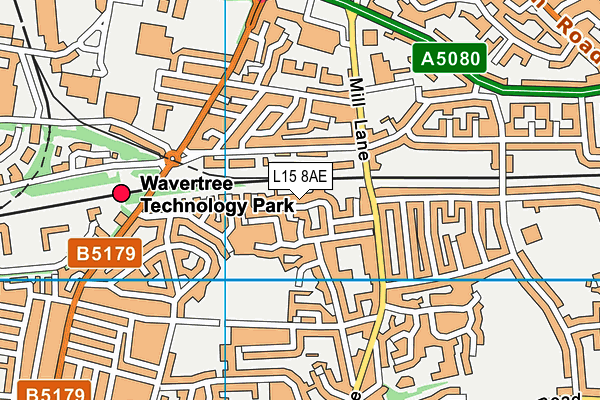 L15 8AE map - OS VectorMap District (Ordnance Survey)