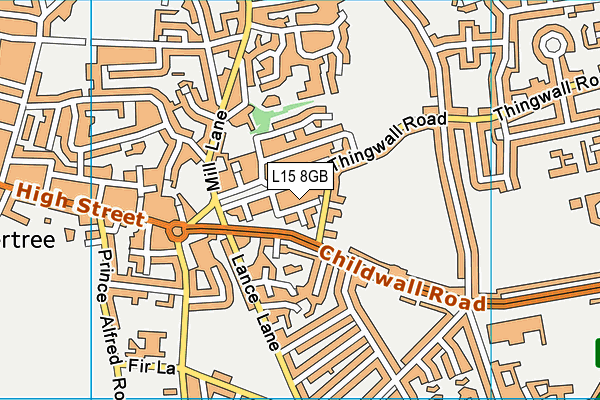 L15 8GB map - OS VectorMap District (Ordnance Survey)