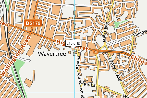 L15 8HB map - OS VectorMap District (Ordnance Survey)