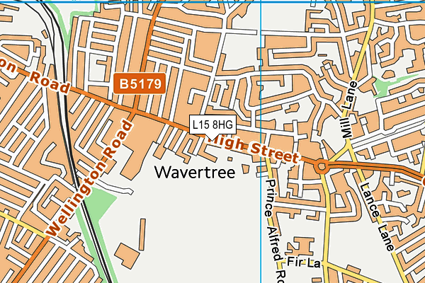 L15 8HG map - OS VectorMap District (Ordnance Survey)