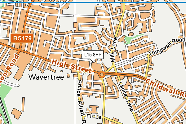 L15 8HP map - OS VectorMap District (Ordnance Survey)