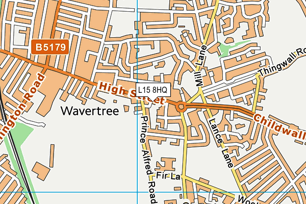 L15 8HQ map - OS VectorMap District (Ordnance Survey)