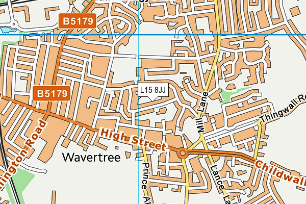 L15 8JJ map - OS VectorMap District (Ordnance Survey)