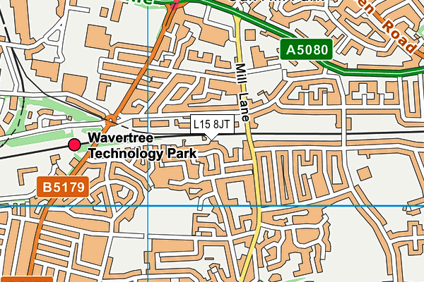 L15 8JT map - OS VectorMap District (Ordnance Survey)