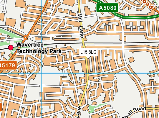 L15 8LG map - OS VectorMap District (Ordnance Survey)