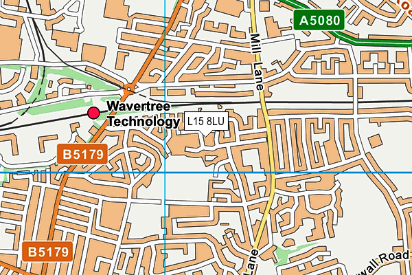 L15 8LU map - OS VectorMap District (Ordnance Survey)