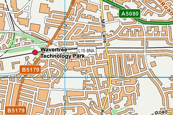 L15 8NA map - OS VectorMap District (Ordnance Survey)