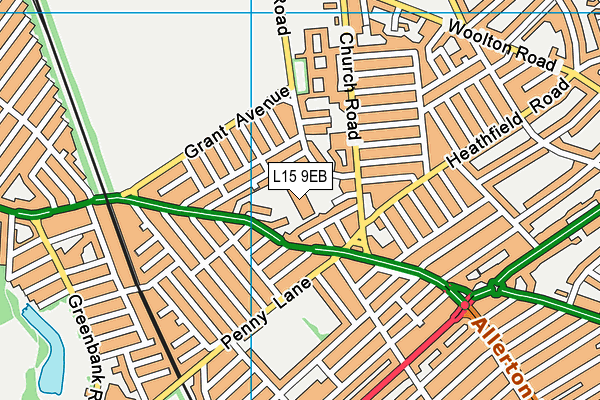 L15 9EB map - OS VectorMap District (Ordnance Survey)