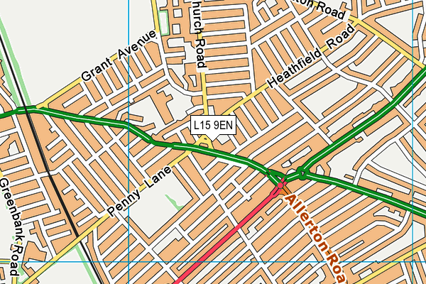 L15 9EN map - OS VectorMap District (Ordnance Survey)