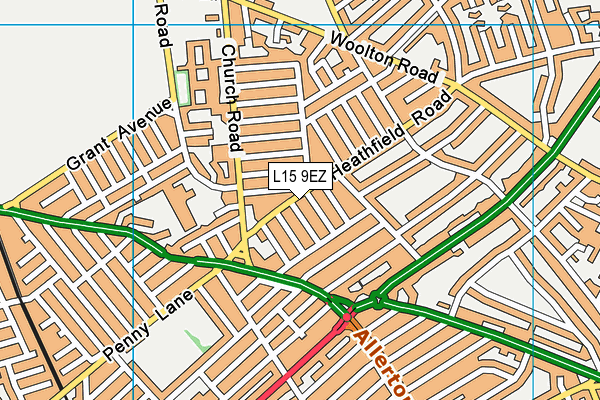 L15 9EZ map - OS VectorMap District (Ordnance Survey)