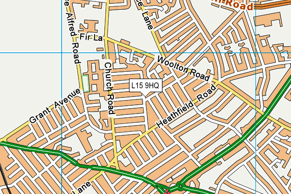 L15 9HQ map - OS VectorMap District (Ordnance Survey)